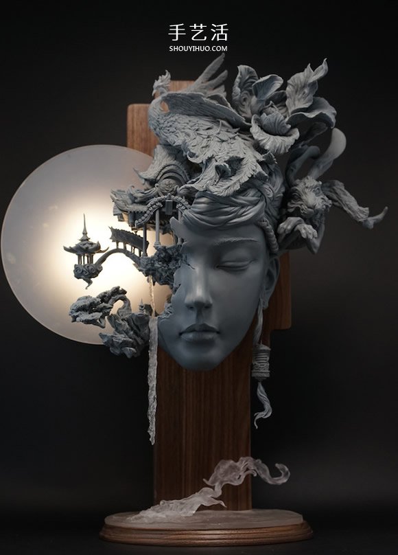 氣勢磅礡的細膩泥塑作品：嫦娥與桃花女 -  rpnrmr.com