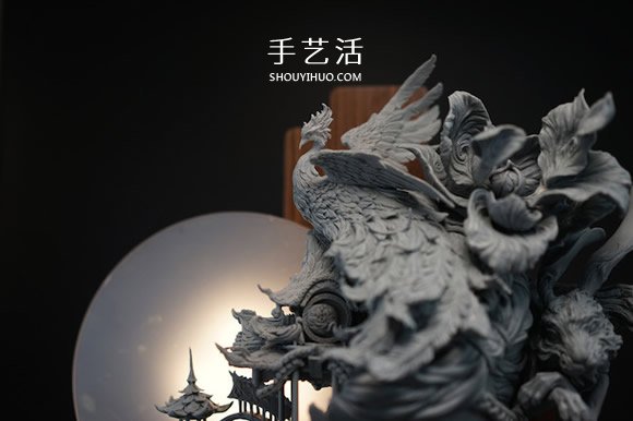 氣勢磅礡的細膩泥塑作品：嫦娥與桃花女 -  rpnrmr.com