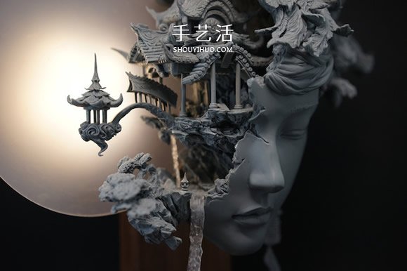 氣勢磅礡的細膩泥塑作品：嫦娥與桃花女 -  rpnrmr.com