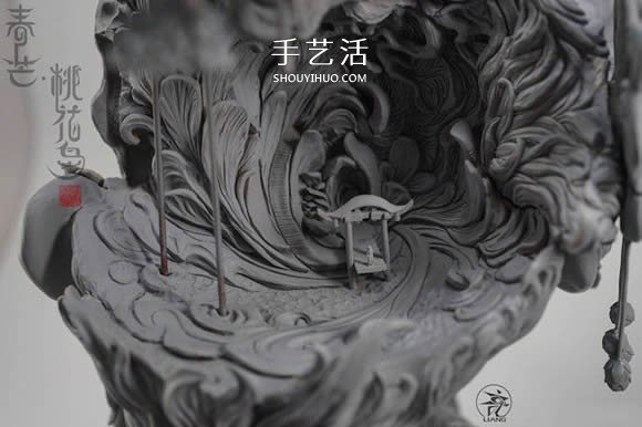 氣勢磅礡的細膩泥塑作品：嫦娥與桃花女 -  rpnrmr.com