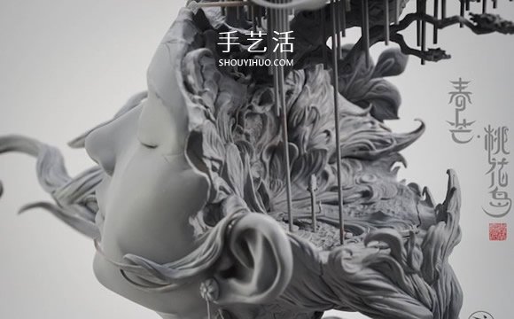 氣勢磅礡的細膩泥塑作品：嫦娥與桃花女 -  rpnrmr.com