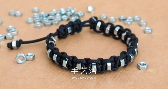 八角螺母編織男人手鏈 情人節(jié)送男友的禮物 -  rpnrmr.com