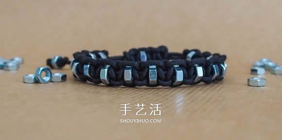八角螺母編織男人手鏈 情人節(jié)送男友的禮物 -  rpnrmr.com