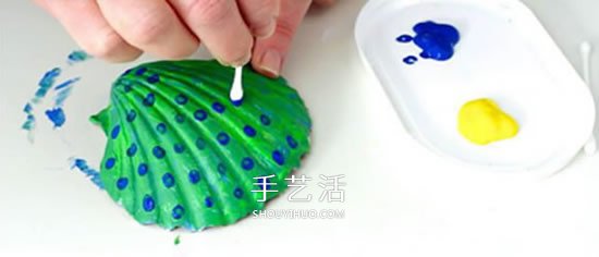 用貝殼做羽毛 美麗粘土孔雀的制作方法圖解 -  rpnrmr.com