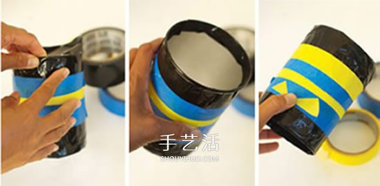 自制玩具鼓的方法圖解 鐵罐廢物利用做鼓教程 -  rpnrmr.com