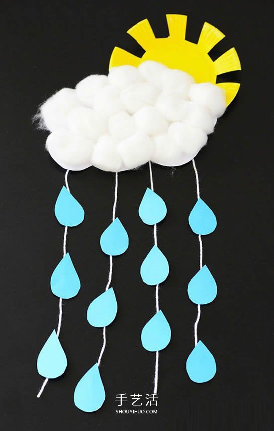 簡單太陽雨掛飾的做法 幼兒紙盤制作太陽雨 -  rpnrmr.com