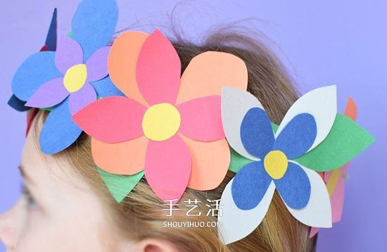 兒童手工制作花環(huán)頭飾 DIY卡紙花環(huán)的簡單做法 -  rpnrmr.com