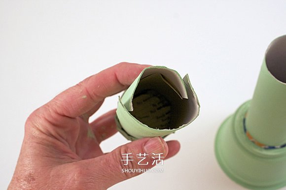 廢物利用手工制作自由女神像和火炬的方法 -  rpnrmr.com