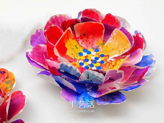 紙盤花的制作方法圖解 簡單用紙盤做花教程 -  rpnrmr.com