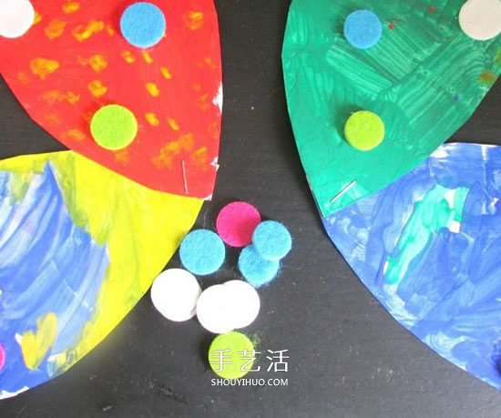 幼兒園紙盤蝴蝶的做法 卷紙筒手工制作蝴蝶 -  rpnrmr.com