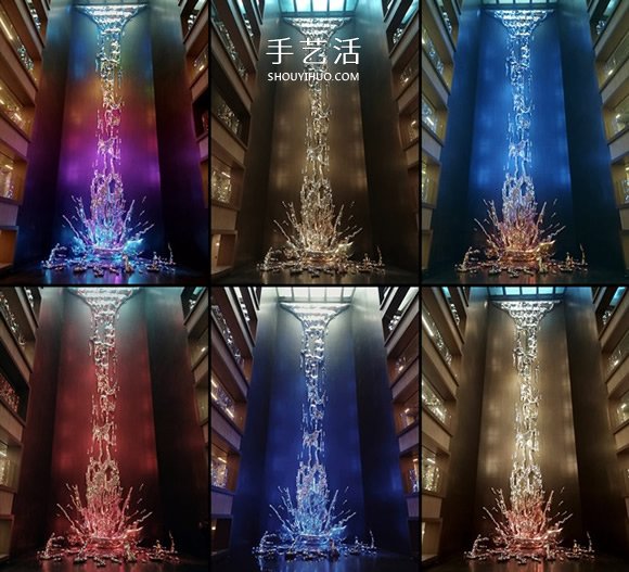 傾瀉而下的12層樓高金屬瀑布雕塑作品 -  rpnrmr.com