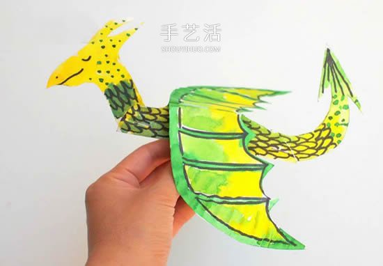 幼兒廢物利用做紙盤火龍 簡單手工西方龍的做法 -  rpnrmr.com