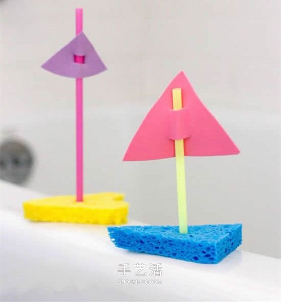 幼兒園手工小船制作 用海綿做玩具船的方法 -  rpnrmr.com