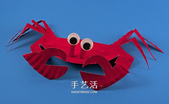 紙盤手工制作可愛小螃蟹 屬于夏天的快樂手工！ -  rpnrmr.com
