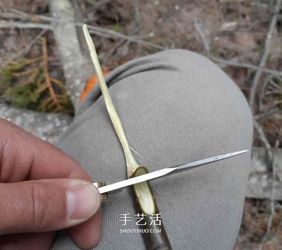 簡單手工樹枝雕刻做花的方法圖解教程 -  rpnrmr.com