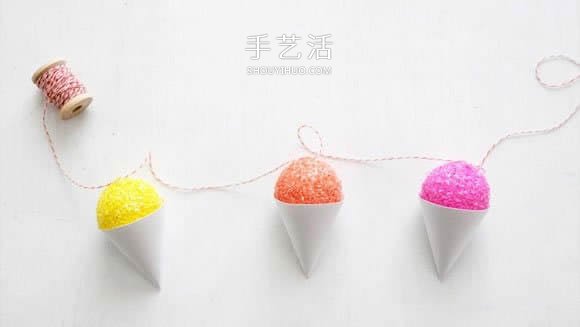 最適合夏天！創(chuàng)意冰激凌掛飾DIY制作教程 -  rpnrmr.com