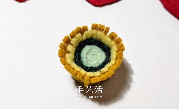 超多毛氈布花的制作方法 DIY美麗的花環(huán)頭飾 -  rpnrmr.com