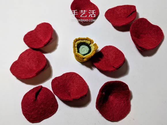 超多毛氈布花的制作方法 DIY美麗的花環(huán)頭飾 -  rpnrmr.com
