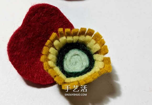 超多毛氈布花的制作方法 DIY美麗的花環(huán)頭飾 -  rpnrmr.com