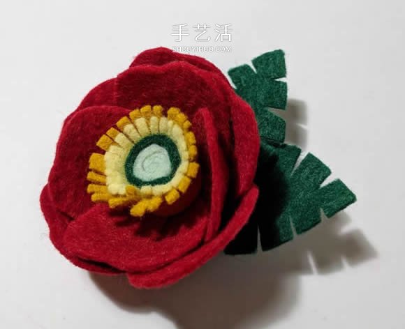 超多毛氈布花的制作方法 DIY美麗的花環(huán)頭飾 -  rpnrmr.com
