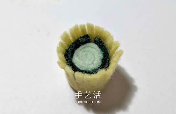 超多毛氈布花的制作方法 DIY美麗的花環(huán)頭飾 -  rpnrmr.com
