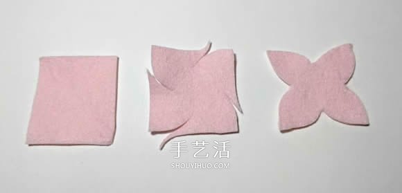 超多毛氈布花的制作方法 DIY美麗的花環(huán)頭飾 -  rpnrmr.com