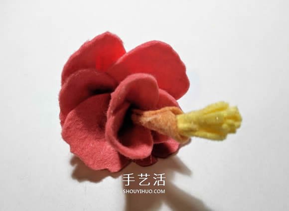 超多毛氈布花的制作方法 DIY美麗的花環(huán)頭飾 -  rpnrmr.com