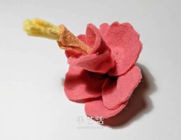 超多毛氈布花的制作方法 DIY美麗的花環(huán)頭飾 -  rpnrmr.com