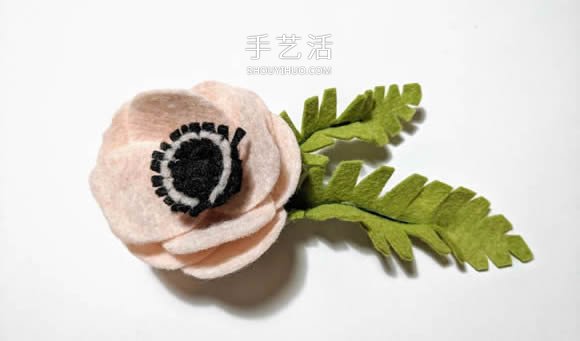 超多毛氈布花的制作方法 DIY美麗的花環(huán)頭飾 -  rpnrmr.com