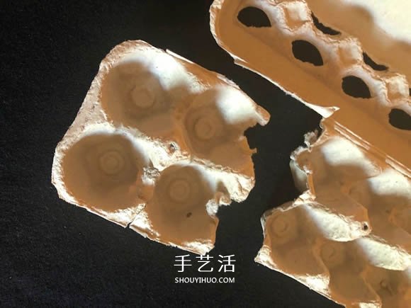 雞蛋盒廢物利用 手工制作玫瑰花胸花圖解 -  rpnrmr.com