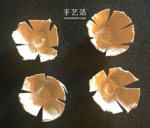 雞蛋盒廢物利用 手工制作玫瑰花胸花圖解 -  rpnrmr.com