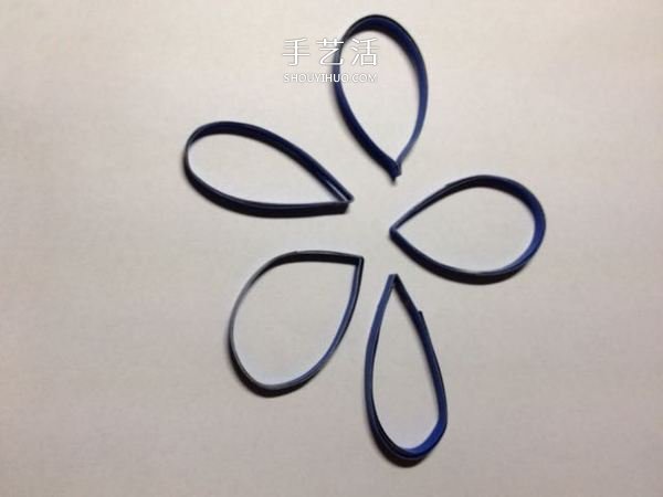 簡單衍紙花教程：手工衍紙制作五瓣花圖解 -  rpnrmr.com