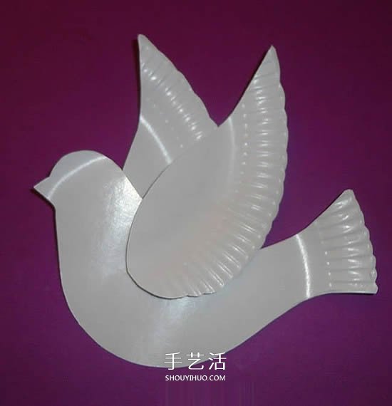 紙盤廢物利用 手工制作國慶節(jié)和平鴿的方法 -  rpnrmr.com