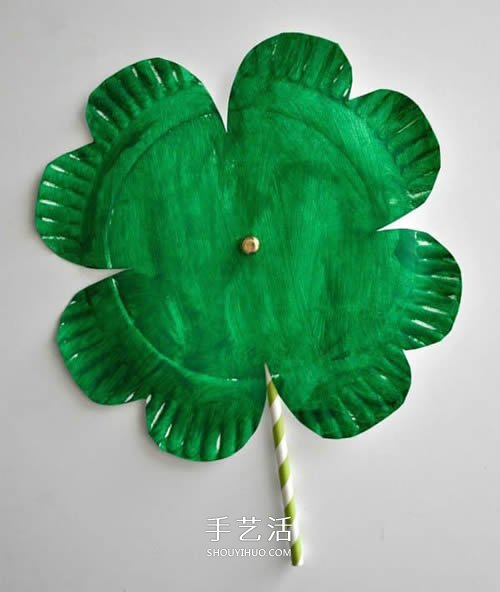 幼兒手工制作紙盤四葉草的圖解教程 -  rpnrmr.com