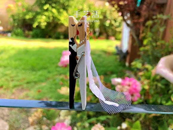 甜蜜婚禮小禮品：用衣夾制作會(huì)親親的新郎新娘 -  rpnrmr.com