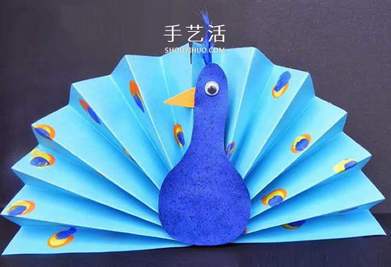 幼兒園手工制作孔雀開屏的方法圖解教程 -  rpnrmr.com