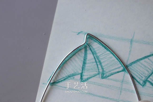 金屬絲DIY制作龍之翼項(xiàng)鏈墜的方法圖解教程 -  rpnrmr.com