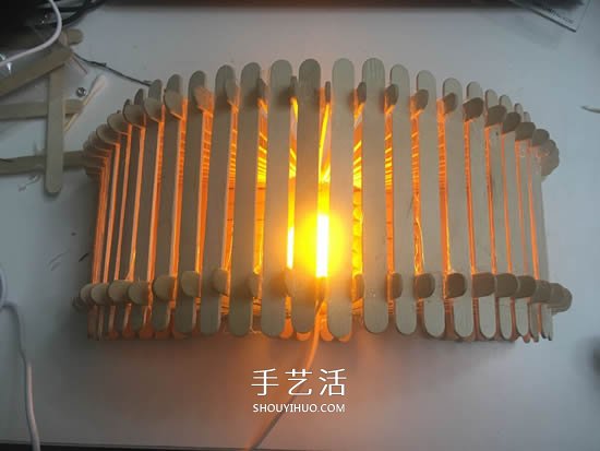 200根雪糕棍手工制作漂亮拱橋燈罩的方法教程 -  rpnrmr.com