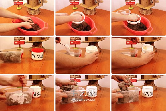 廢物利用DIY：逼真童話屋模型的制作方法 -  rpnrmr.com