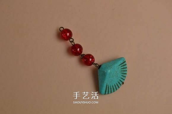 復古風格綠松石貝殼耳環(huán)的DIY制作圖解教程 -  rpnrmr.com