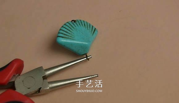復古風格綠松石貝殼耳環(huán)的DIY制作圖解教程 -  rpnrmr.com