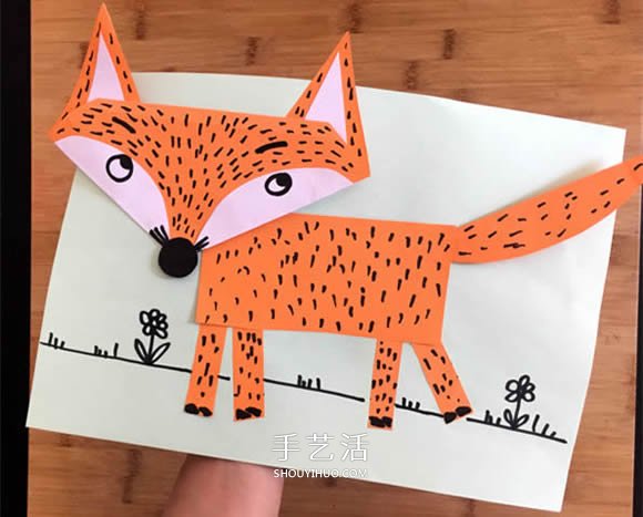 幼兒園手工狐貍紙貼畫制作方法 簡單又可愛！ -  rpnrmr.com
