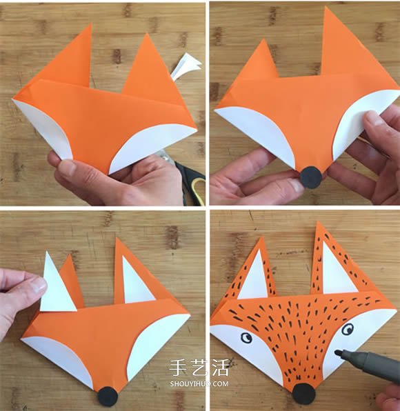 幼兒園手工狐貍紙貼畫制作方法 簡單又可愛！ -  rpnrmr.com
