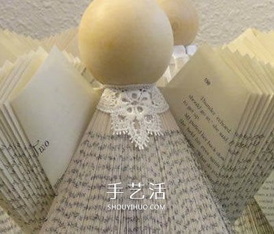 圣誕節(jié)天使書擺飾DIY 很有創(chuàng)意的舊書再利用 -  rpnrmr.com