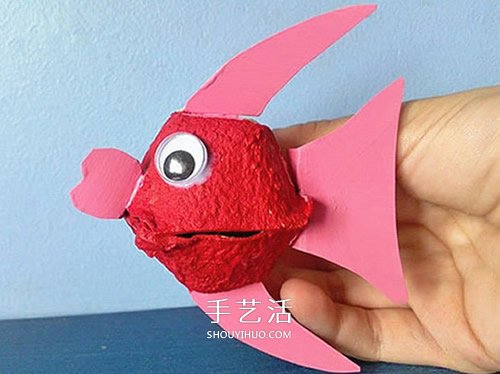 幼兒園雞蛋托金魚的簡單手工制作教程 -  rpnrmr.com