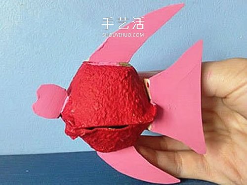 幼兒園雞蛋托金魚的簡單手工制作教程 -  rpnrmr.com