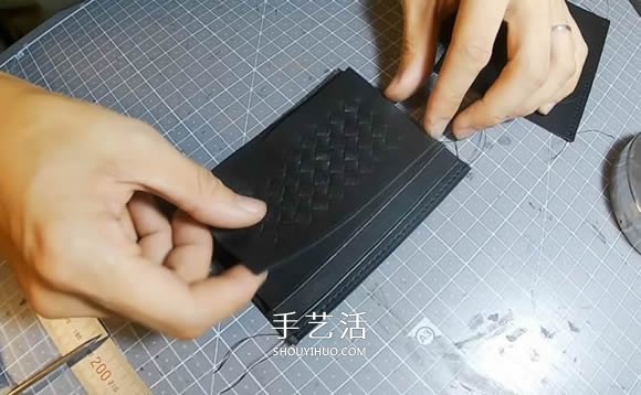 自制皮革編織卡包的制作方法 時尚男款！ -  rpnrmr.com