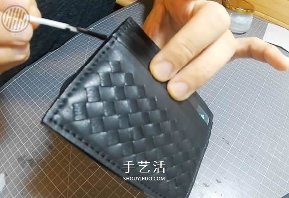 自制皮革編織卡包的制作方法 時尚男款！ -  rpnrmr.com