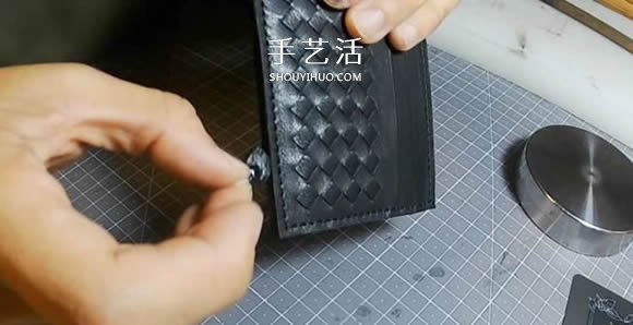 自制皮革編織卡包的制作方法 時尚男款！ -  rpnrmr.com