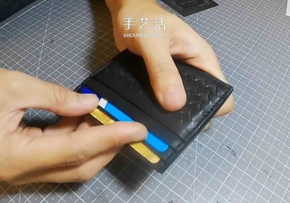 自制皮革編織卡包的制作方法 時尚男款！ -  rpnrmr.com
